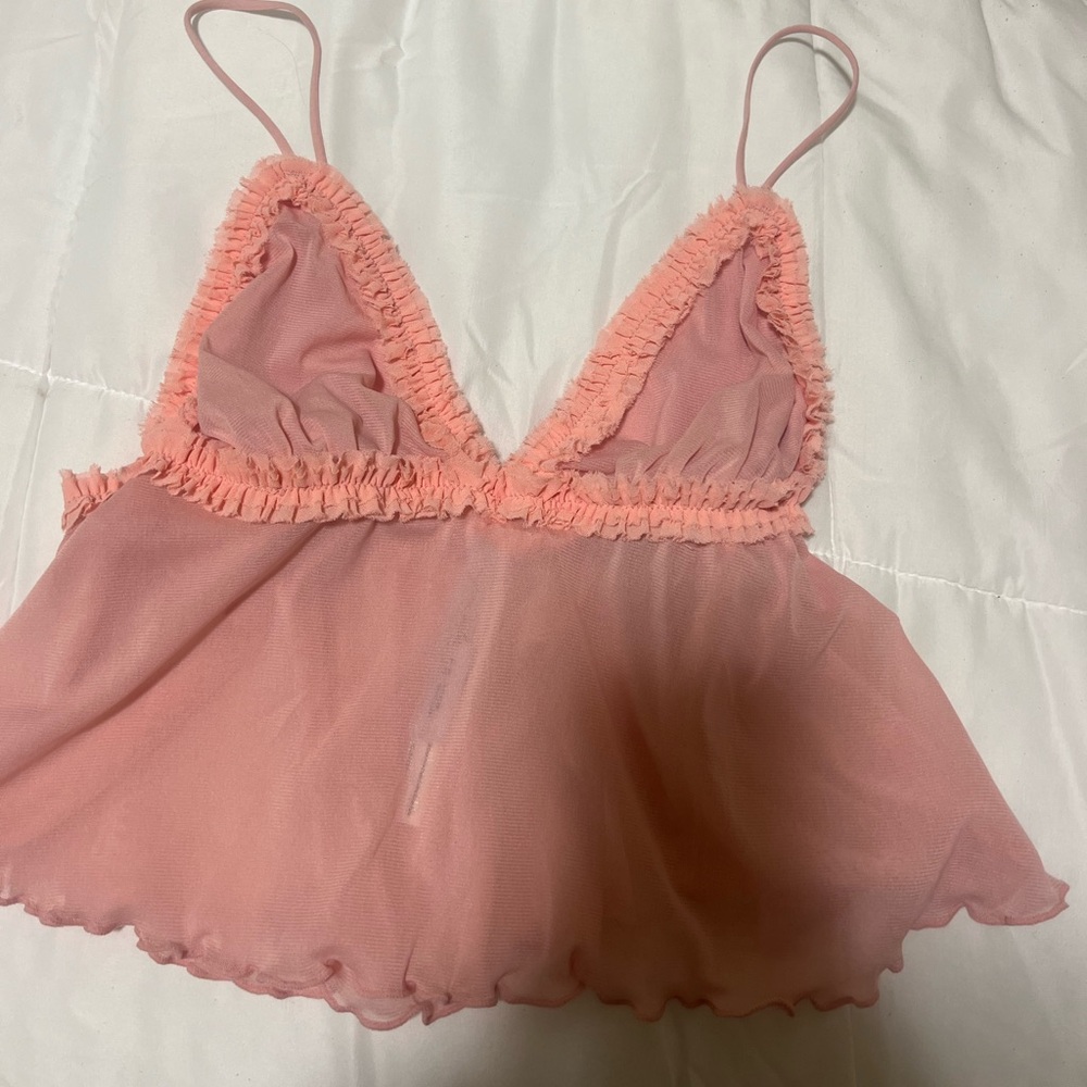 Pink Sheer Tank